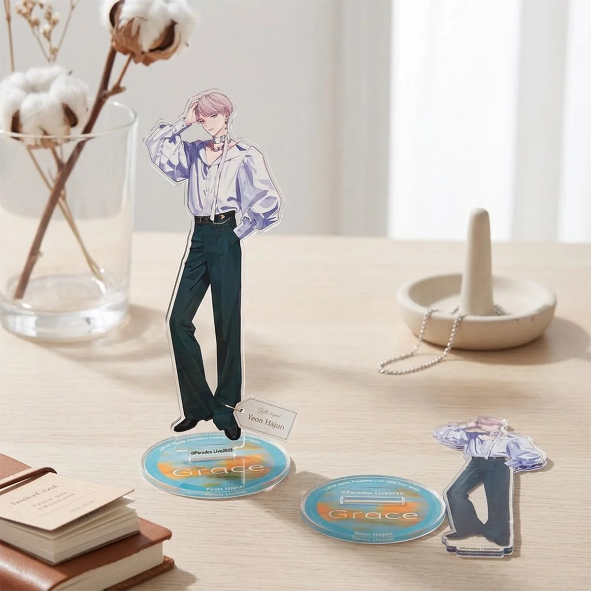 Anime Paradox Live 15cm New Acrylic Stand Hay Ryu Halloween Gift Bedside Storage Shelf Hip-hop Anime Decor Keychain