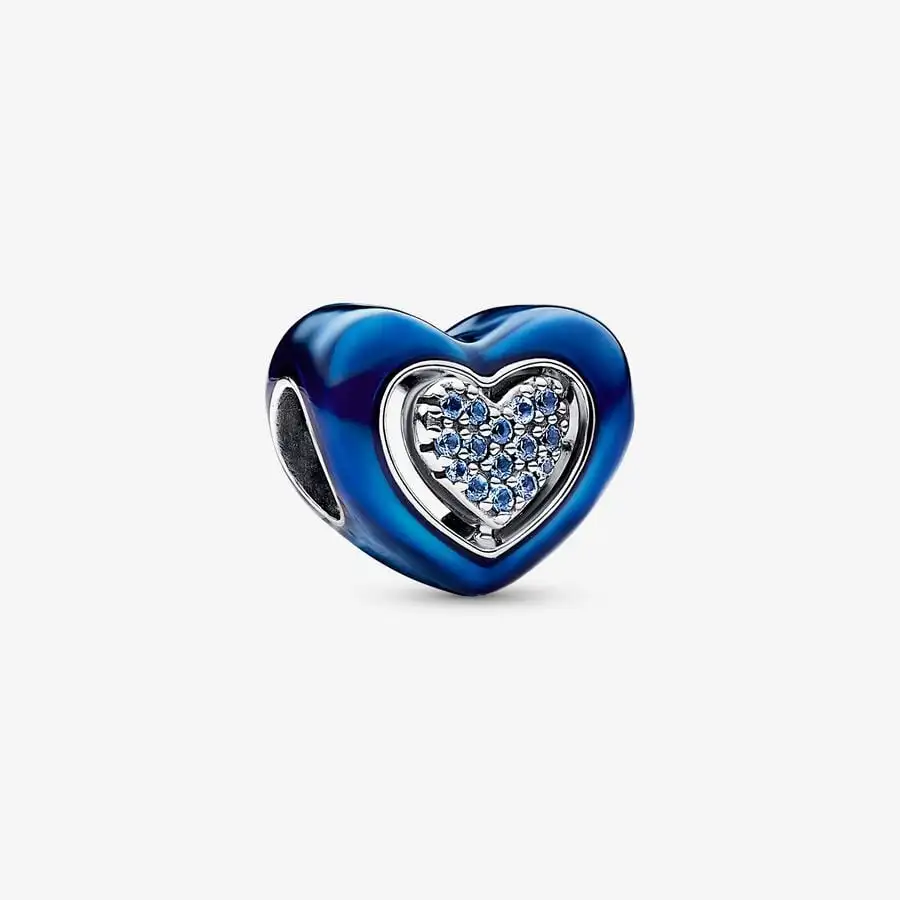 New Disney Charms Love Heart Family amorek Charm koralik Fit oryginalny bransoletka Pandora kobiet DIY biżuteria pamiątkowy prezent