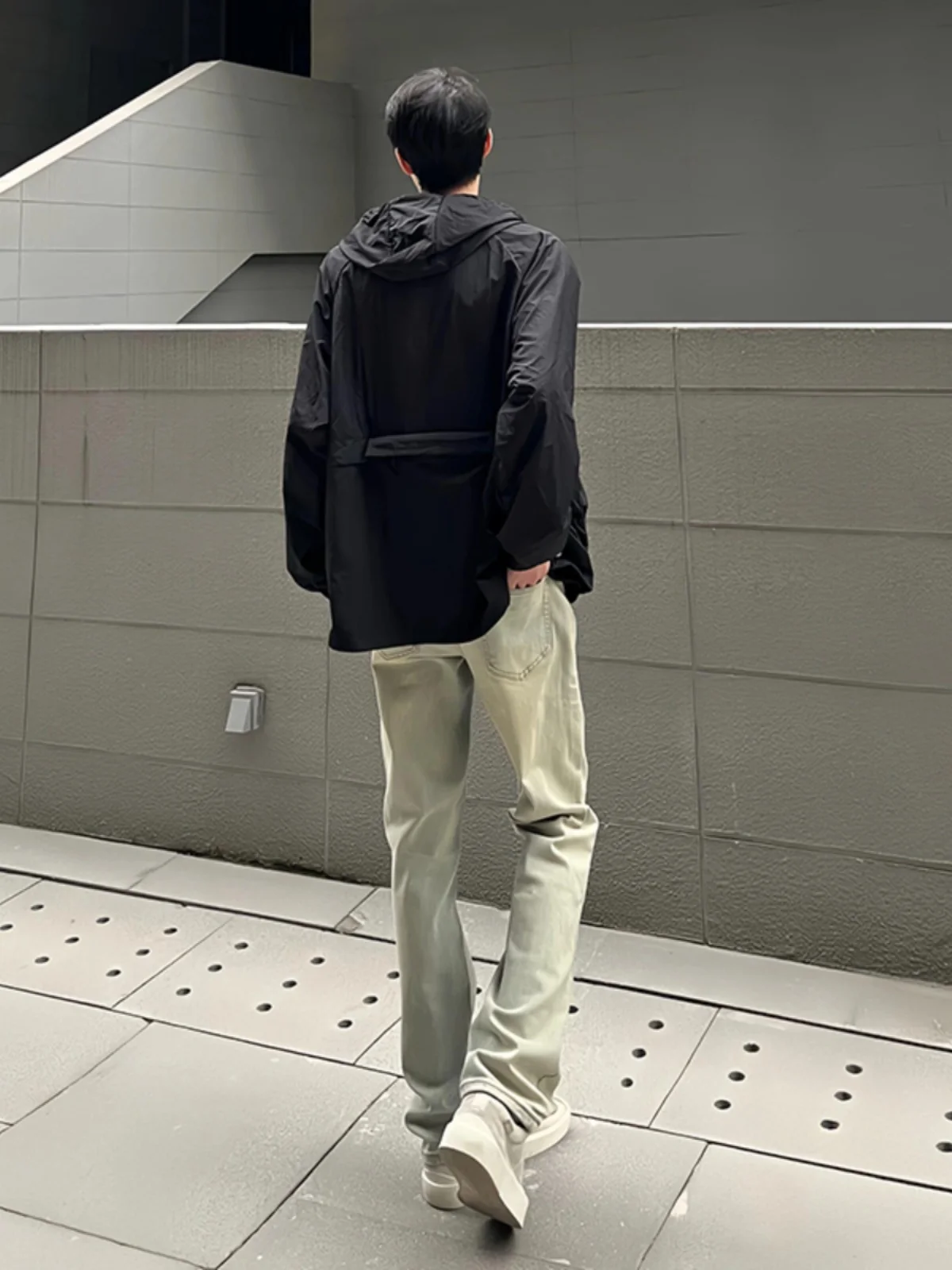 

Мужские летние джинсы American Vibe в стиле High Street, желтые, прямого кроя, с высокой талией, удлиняющие ноги, микро-клеш