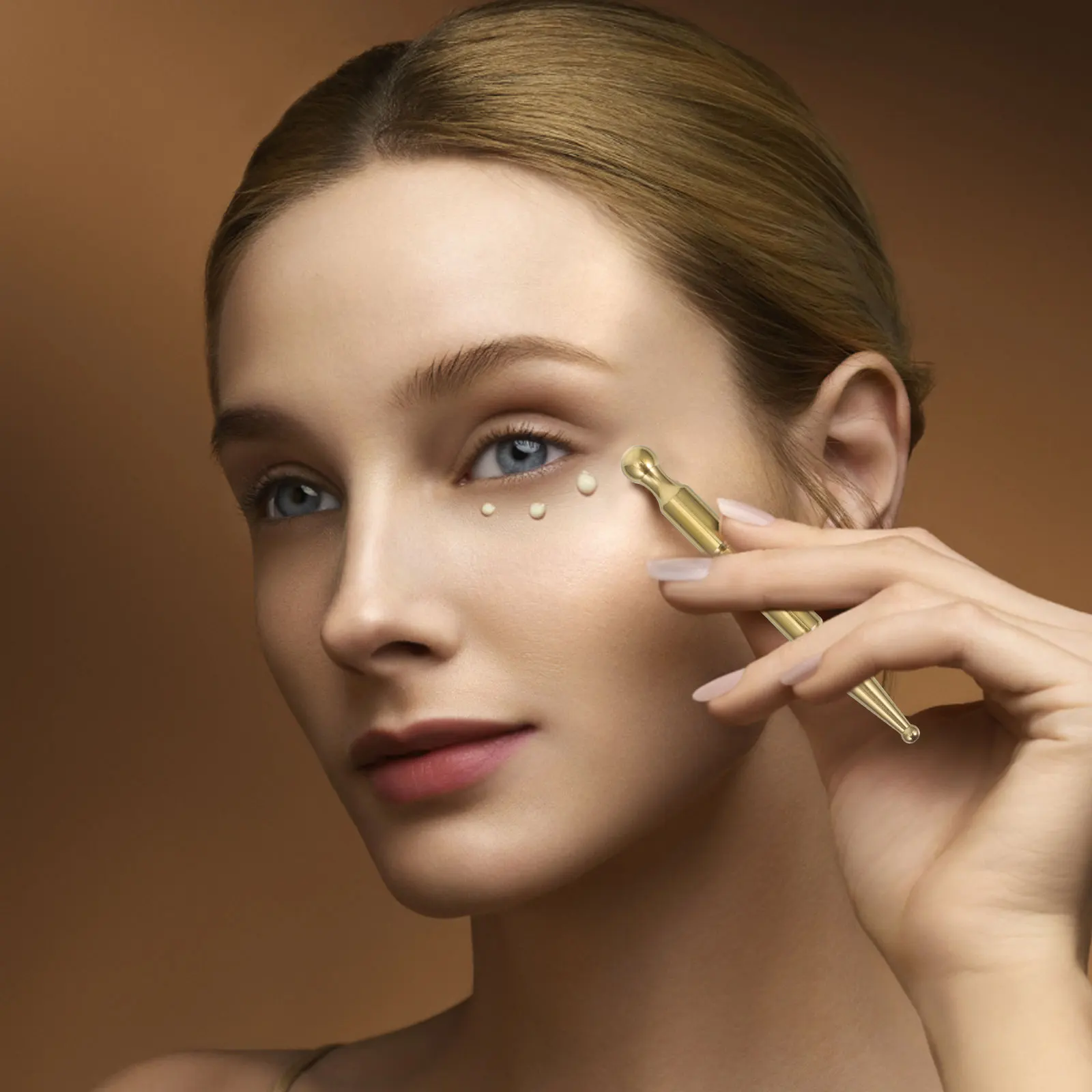 

Facial Massage Stick Acupressure Tools Golden Scraper Anti Cellulite Massager Handheld Roller Cervical Spine Skincare Dual
