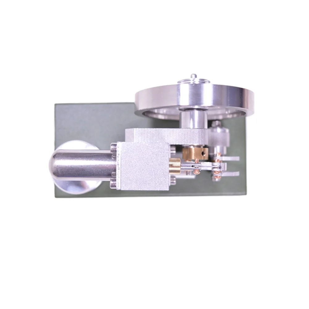 Modelo de motor de combustión externa Stirling de Metal, modelo de motor térmico, modelo de motor de un solo cilindro Stirling de alta velocidad y alta potencia