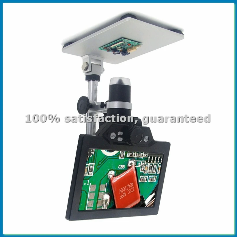 1200X Digital Microscope USB Portable 7 Inch LCD Video Soldering Microscope PCB Phone Repair Inspection-A27I