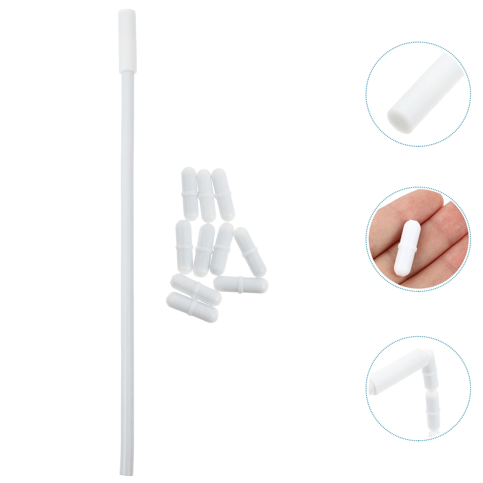 

Tetrafluoro Rotor Combination Practical Mixer Rod White PTFE Laboratory Stirrer