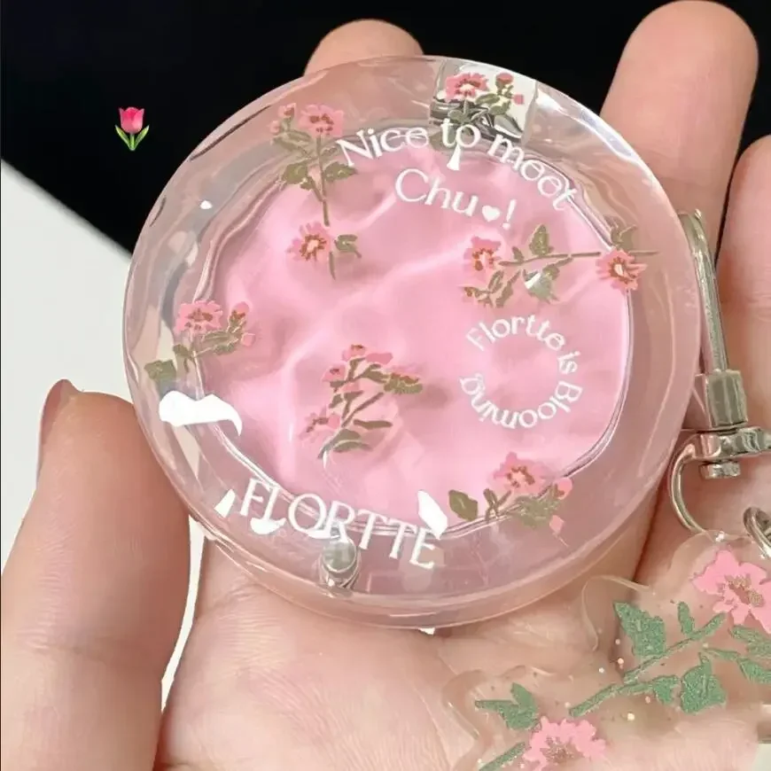 FLORTTE Make Up Blush Palette Cosmetici coreani Fard First Kiss Fard Evidenziatori naturali fini a lunga durata