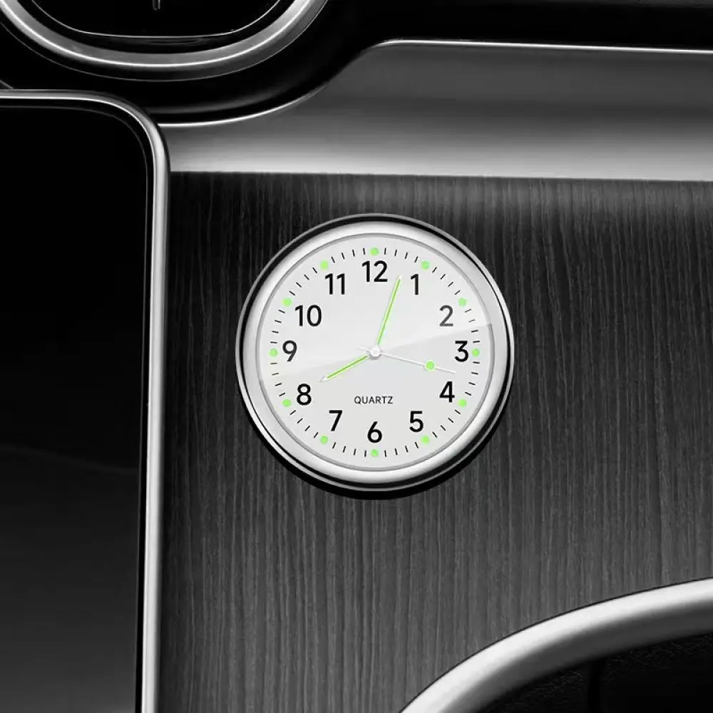Waterproof Car Clock For Motorcycle Electric Vehicle Dashboard Quartz Watch Air Vent Mounted Precise Luminous Time Keeper