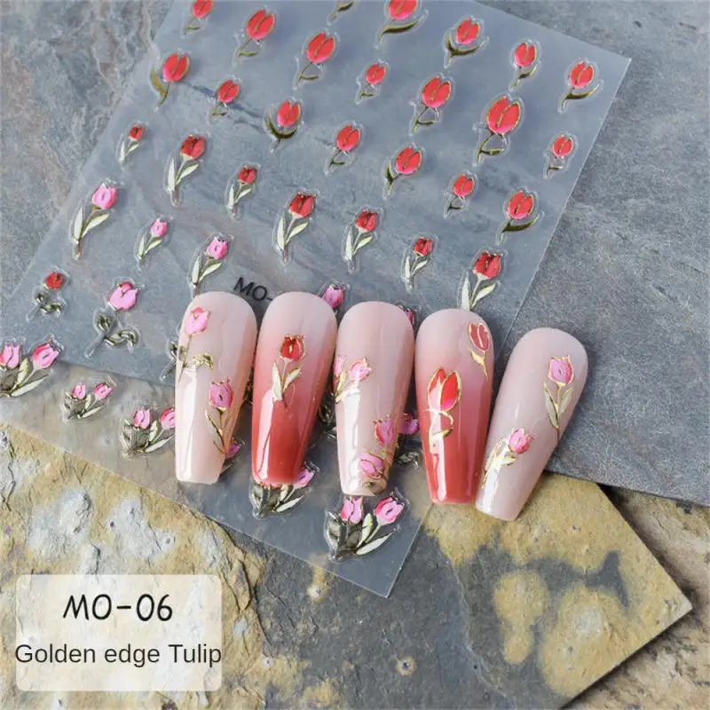 Nail Decals Bronzing French Easy To Operate Multiple Styles Exquisite Design Vivid Patterns Health & Beauty Sticker