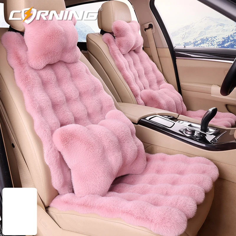 

Warm Car Seat Cover Plush Car Seat Cushion Universal Winter Ultra-Soft Automobiles Chair Protector Pad Auto Interior Accessories