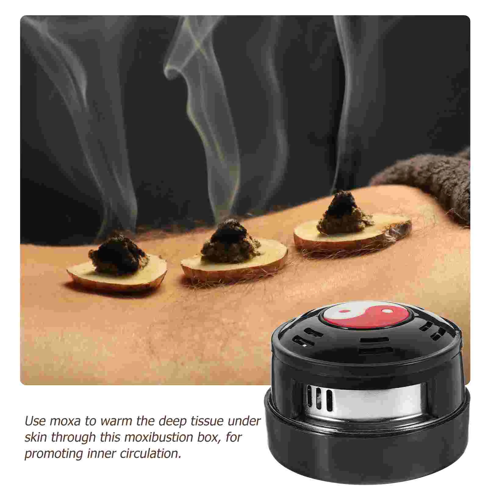 2 Pcs 5lb Wax Warmer Moxibustion Box Moxa Holder Tank Adjustable Waist Burner Hand