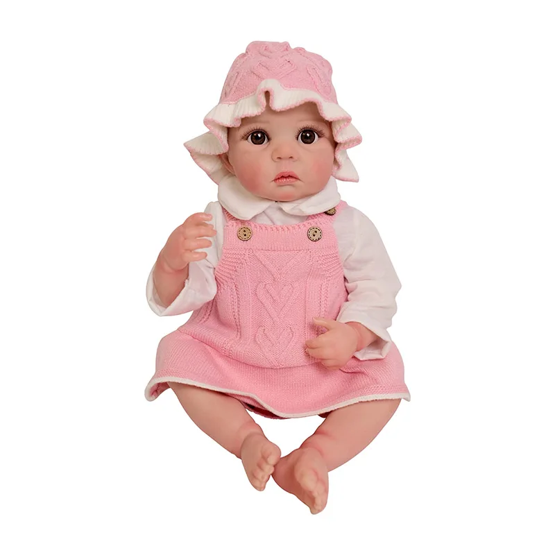 19inch Daphnne Full Vinyl Body Reborn Baby Doll with 3D Skin Multiple Layers Painting with Visible Veins