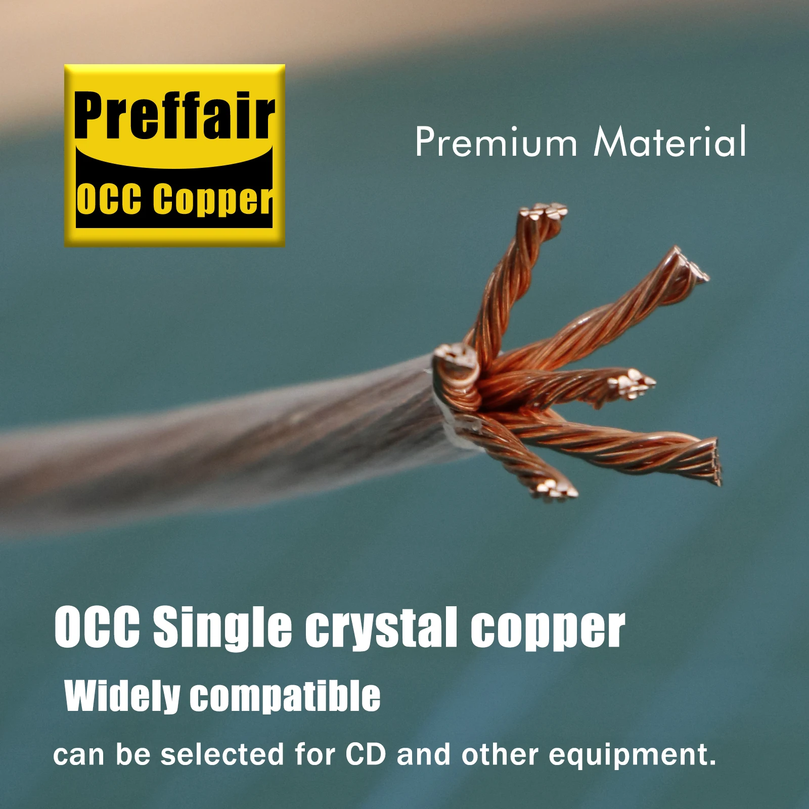 Preffair Hochreines 6N OCC PTFE Draht Kupferkabel für Hifi Audio DIY Verstärker Lautsprecherkabel – Detail 3