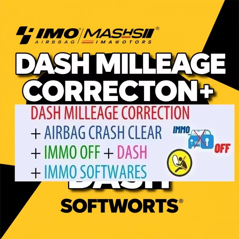 200 PCS Great Software Pack for Programmer DASH MILLEAGE CORRECTION +  CLEAR + IMMO OFF + DASH + IMMO