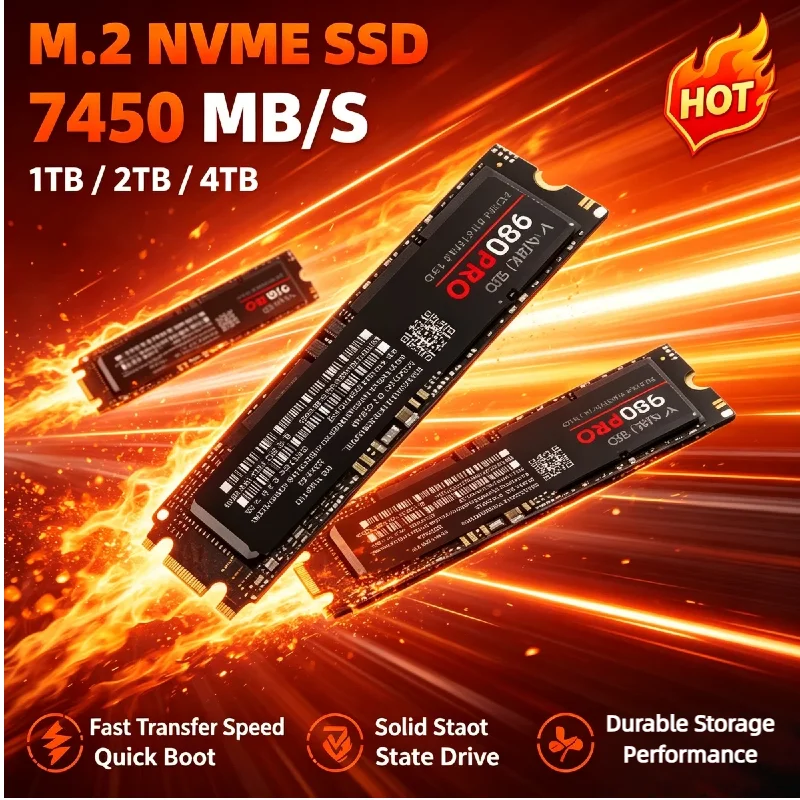 New High Speed M2 NVMe SSD Hard Disk 500GB 1TB 2TB 4TB Internal Solid State Hard Drive Storage For Gaming Laptop Desktop PC