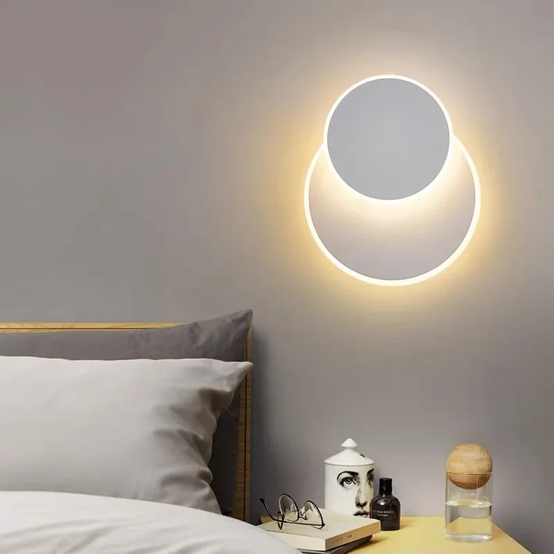 Modern Led Wall Lamp Wall Light Round For Home Bedroom Living Room Surface mounted Sofa background Wall Sconce Lighting Fixture