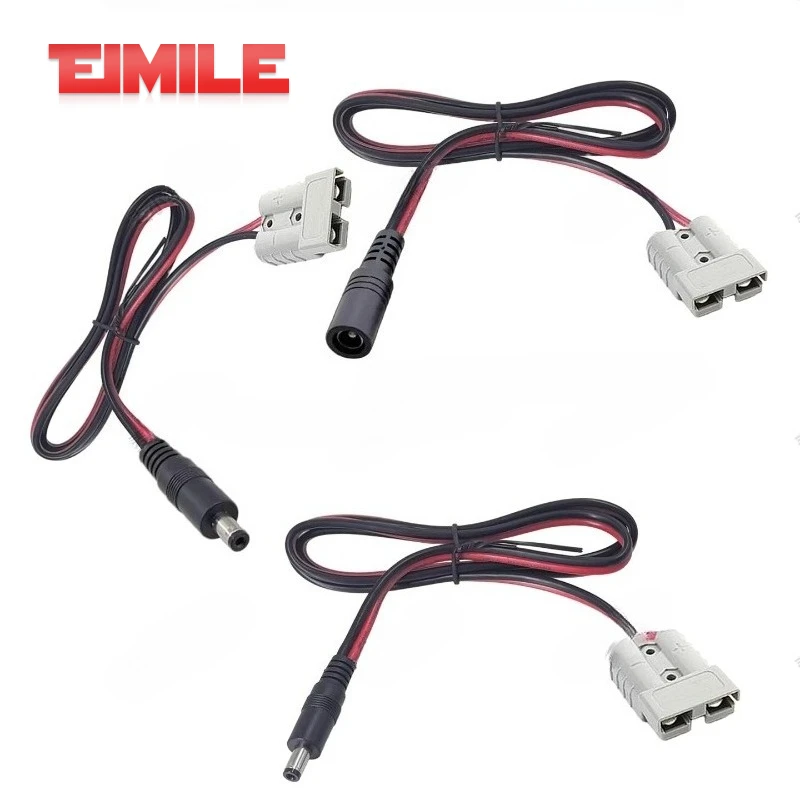 

50A GrayPlug to DC55 Male/Female Connector 14AWG DC5521/5525​​ Plug Adapter Cable Outdoor Energy Storage Battery Connection Line