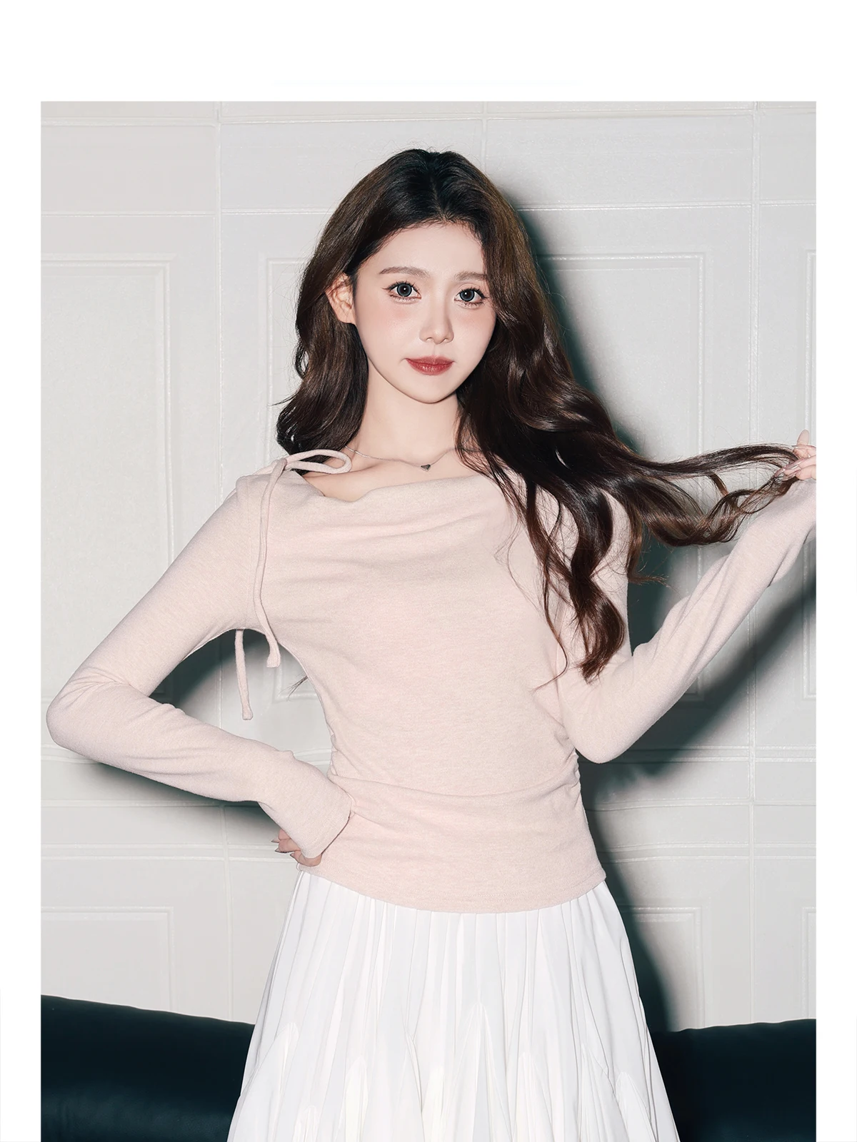 

Женский топ Forever 2 Sweet Spicy с завязками на талии, облегающий, базовый, осенний, новый, стильный, универсальный