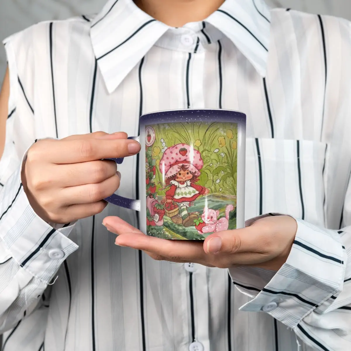 Like Strawberry ShortCake Mug Funny Ceramic Coffee Cups Tea Mugs Milk Cup Drinkware Gifts for Friends