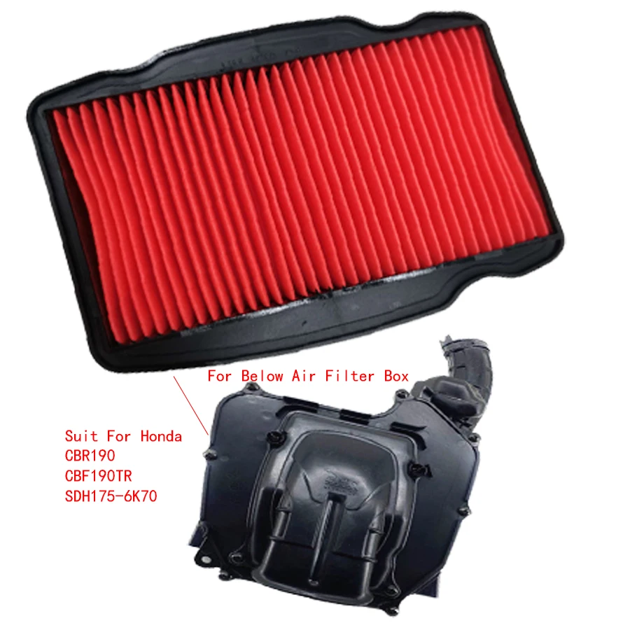 B221 Motorcycle Parts Air Filter Cleaner for Honda CBR190 CBF190TR SDH175-6K70 CBF190R CBF190 190cc