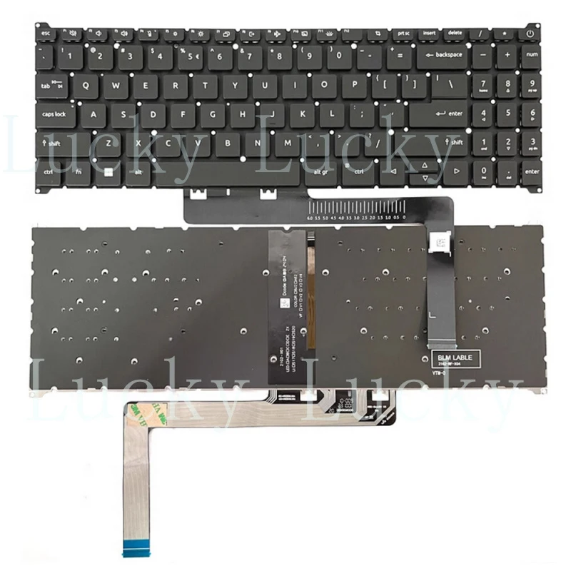f  Replacement For Acer Fun N22C6 S50-54 15.6 2022 Laptop Keyboard with Backlit