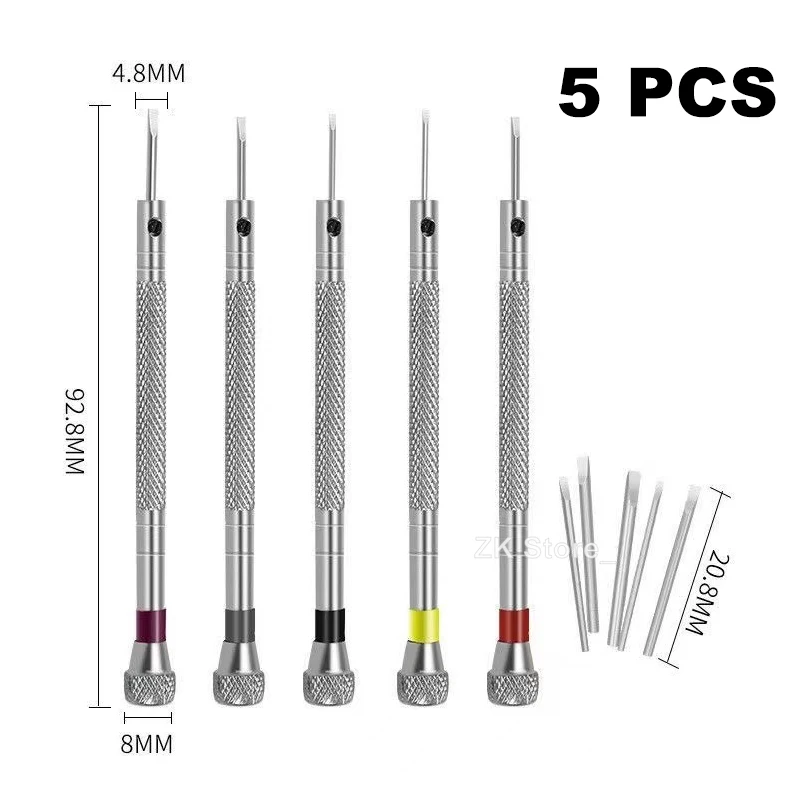 Precision Screwdriver Set 0.6-2.0mm High Hardness Steel Micro Cross Screwdriver Kit for Home Watch Screwdriver Set Repair Too