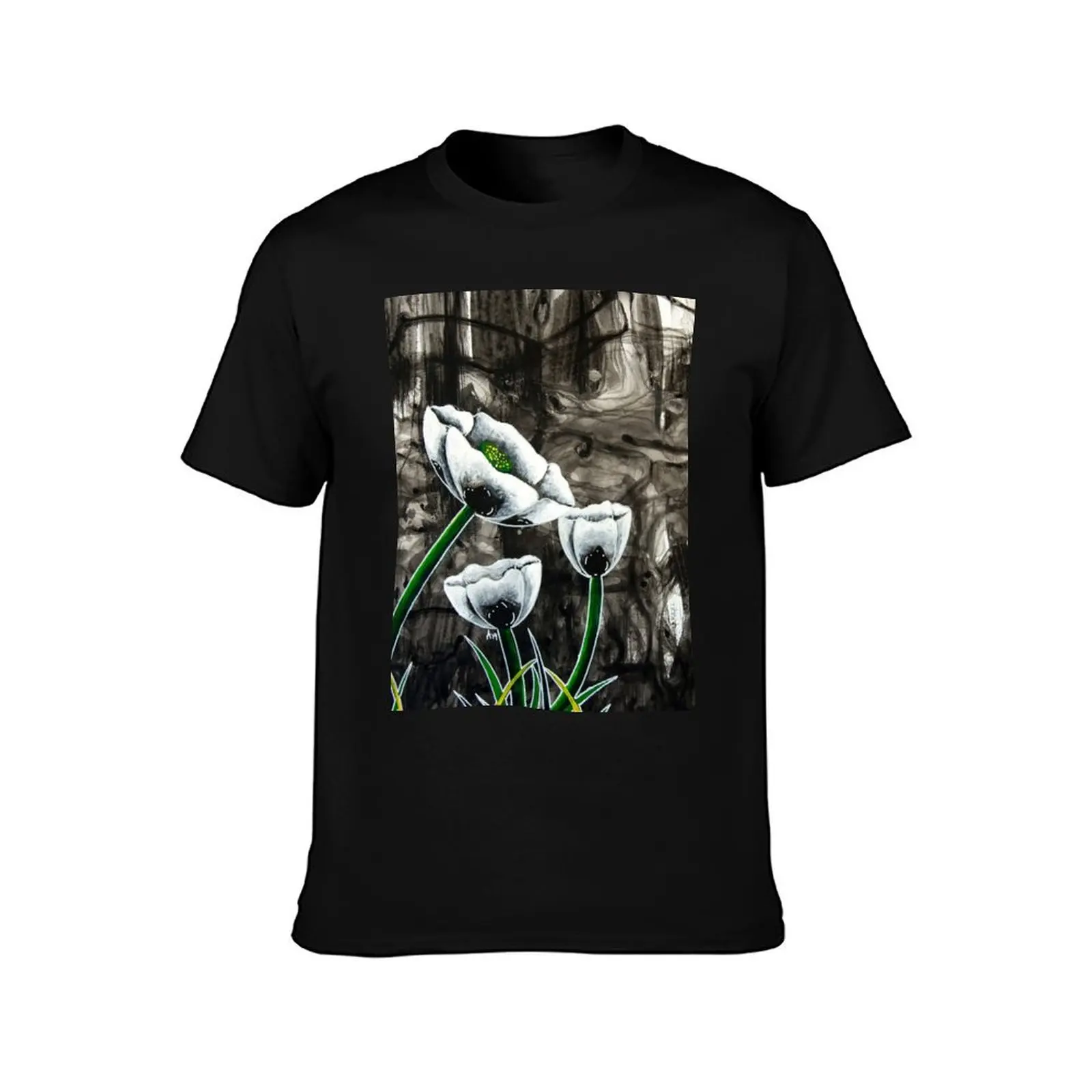 Night Poppies 2 T-Shirt cotton t shirt pack T-Shirt