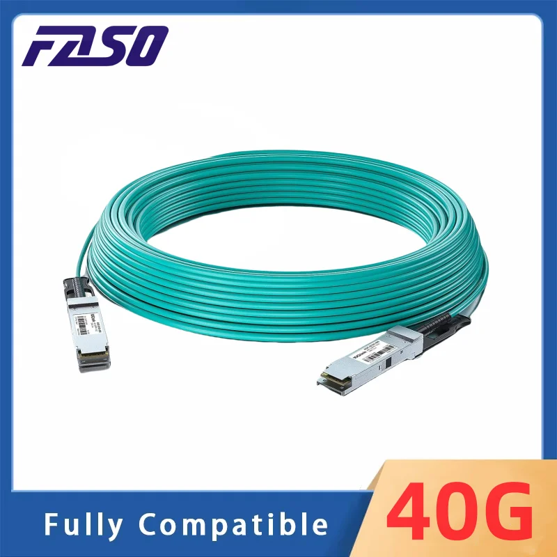 

40G AOC Cable 1/2/3/5/7/10m QSFP+ to QSFP+ OM3 SFP+ Modul Active Optical Cable for Cisco,MikroTik,Ubiquiti Switch Fiber Optic