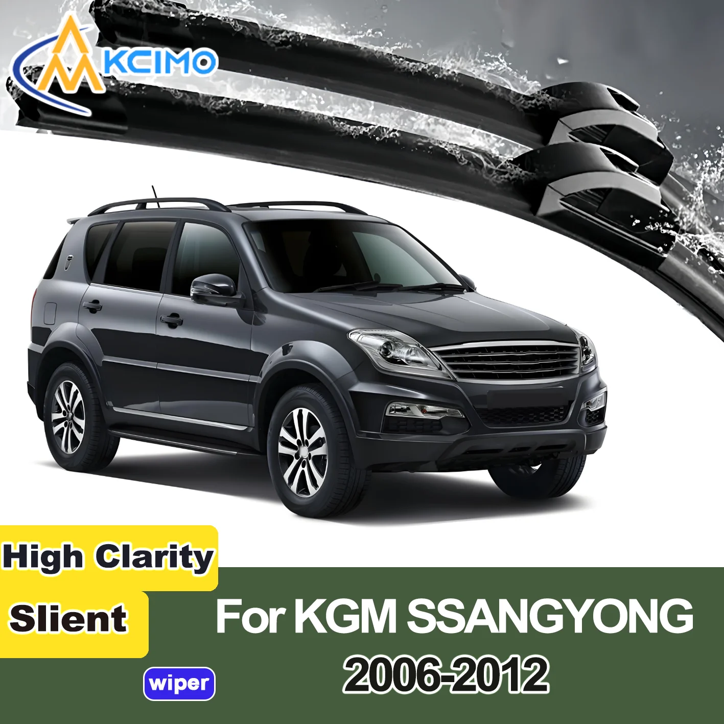

2PCS New Front Windshield Wiper Blade for KGM SSANGYONG Rexton 2006-2012 Front Windshield Auto Wipers Blade Accessories 2012