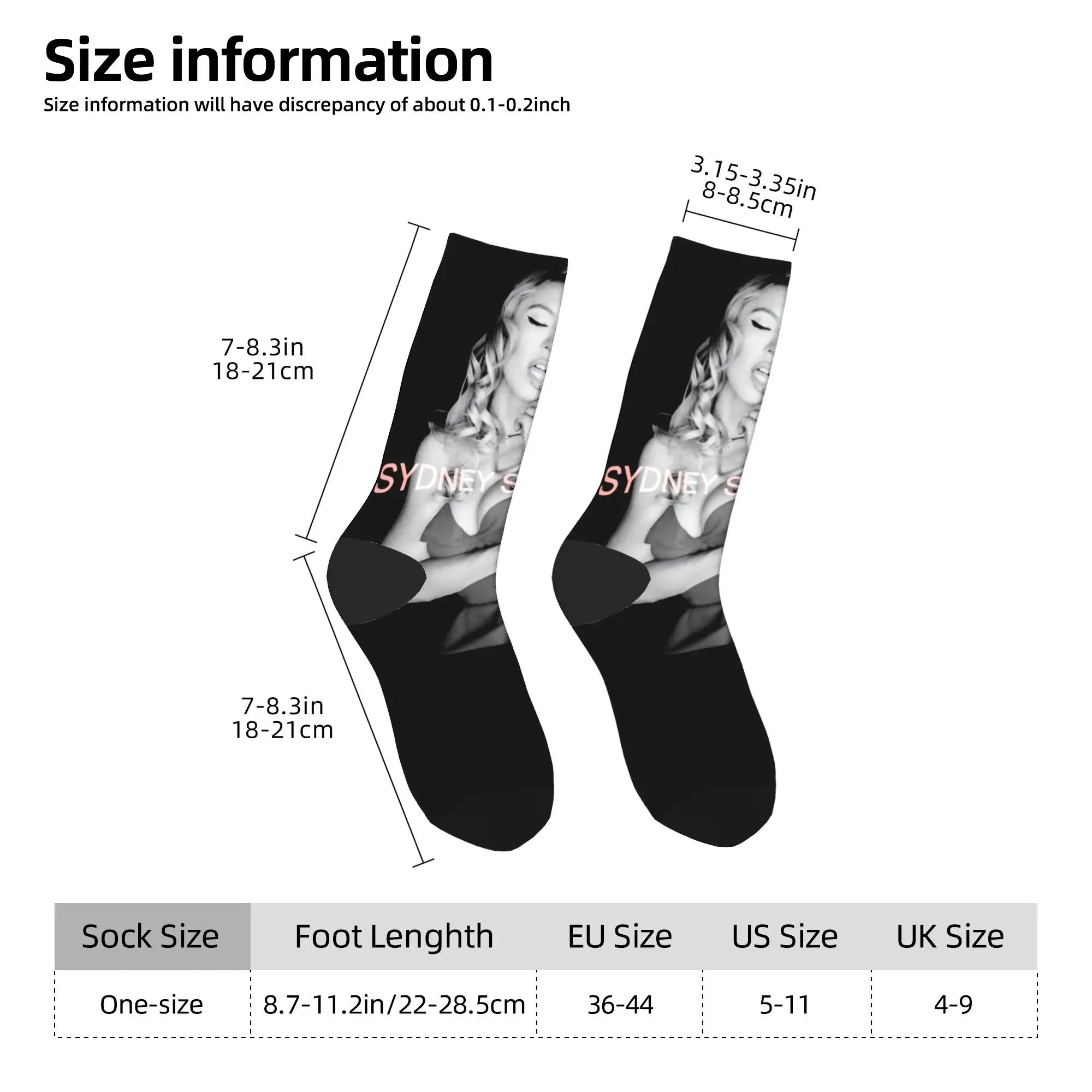 جوارب سيدني سويني، جوارب قوطية للزوجين، جوارب جري متوسطة ناعمة، جوارب ربيعية مضادة للانزلاق #5