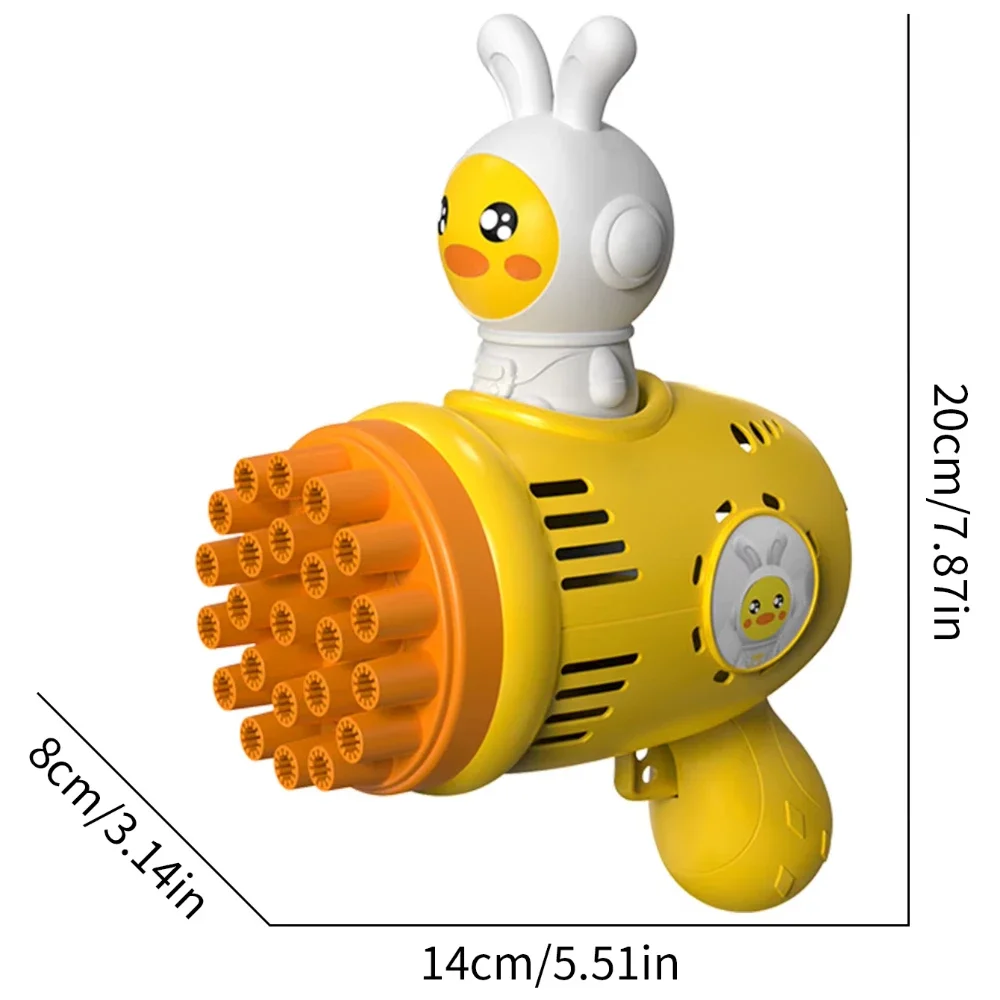 Bubble Waterspeelgoed Space Rabbit Bubble Gun voor kinderen Bubble Machine Automatische 23-gaats Bubble Maker Outdoor Beach Party voor kinderen