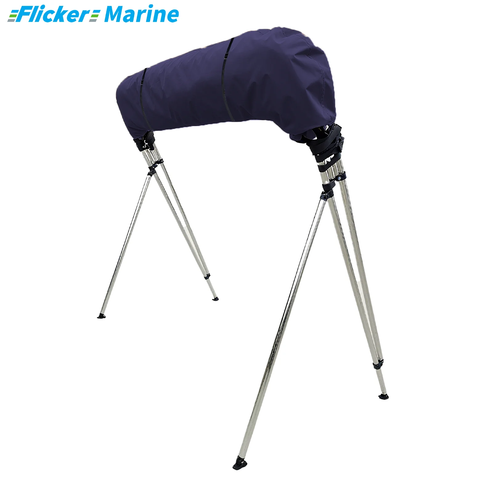 FLICKER MARINE Bimini Top Cover Multi Size UV Resistant Reinforced Stitching Durable Boat Canopy Protective Cover Secure Fit