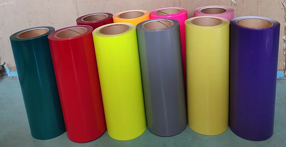 CHEONET HTV ---12"x40"/30.5cmx100cm ECO PU Heat Transfer Vinyl With Sticky Back T-shirt Iron On HTV Film Pattern Press DIY Craft