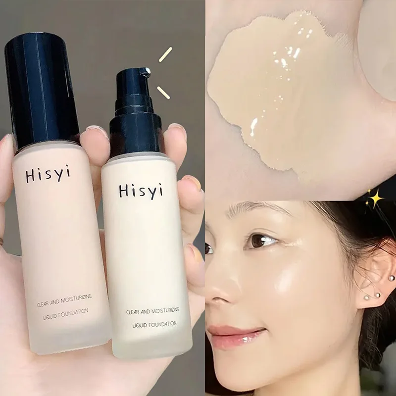 Liquid Foundation Naturally Covers Flaws Without Sticking Powder Plain Cosmetic Face Cream Transparent Conceals Blemishes Makeup