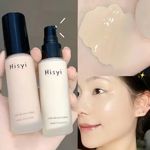 리퀴드 파운데이션 파우더 플레인 화장품 페이스 크림, 끈적임 없이 자연스럽게 흠집 커버, 투명 컨실러, 잡티 메이크업