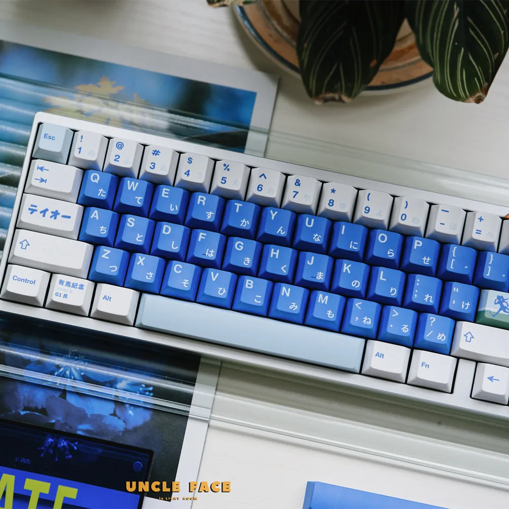 DYE FITISH 142 Keys PBT Cat Keycaps Cherry Profile Anime Theme DYE Sub ISO Enter 1.5mm Thick For Mx Switch Mechanical Keyboard