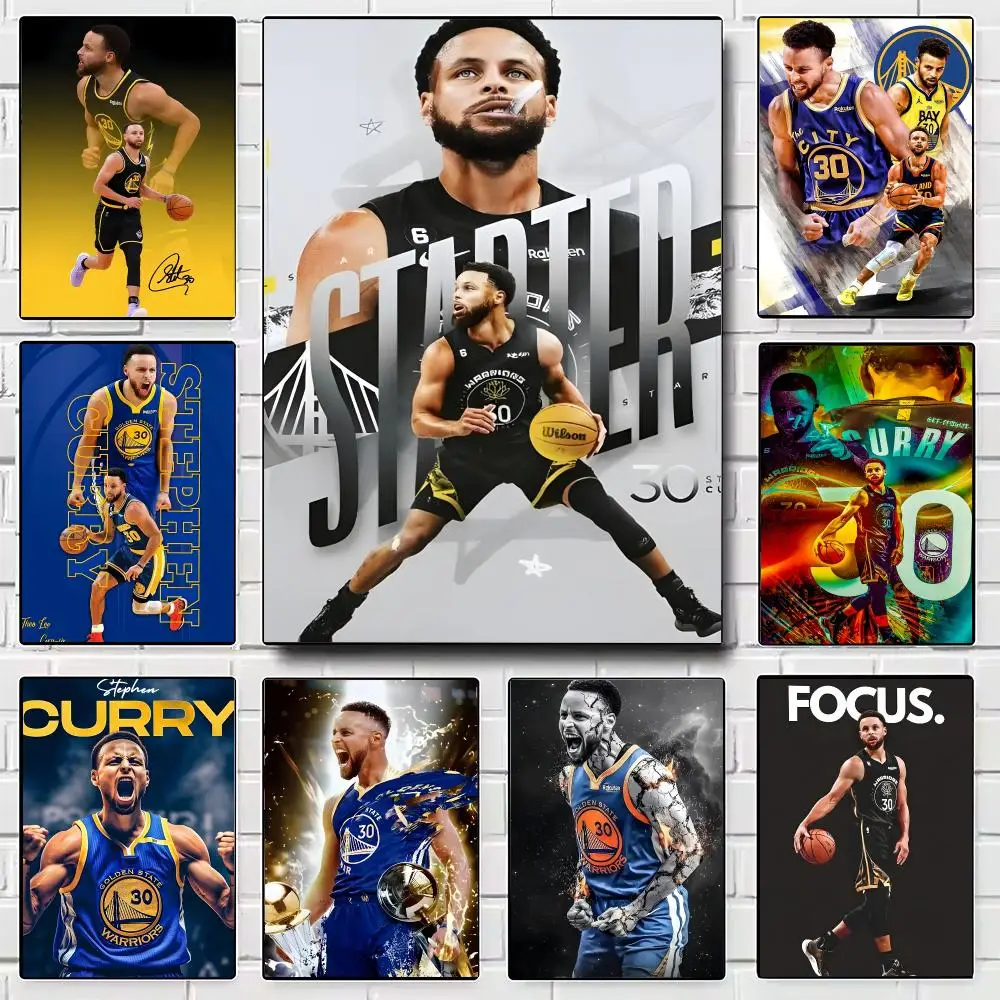 S-Stephen C-Curry Basketball Player Poster Modern Wall Art for Bedroom Living Room Cafe Bar Aesthetic Home Decor Gift