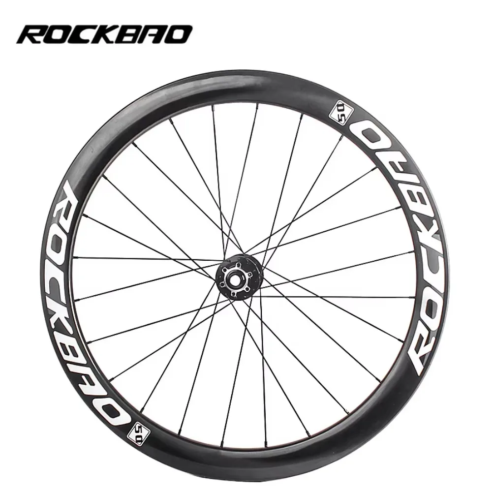 

Model 700C Carbon Fiber Road Wheelset 50mm Disc Brake Lightweight 24h Spoke Hole for Road Bike