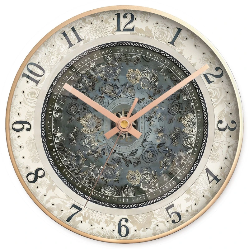 

Classical Luxury and Retro Style Decorative Wall Clock A Silent Quartz Clock for Home Use Also Serving As A Hanging Ornament