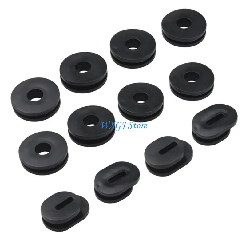 

37JE 6Pcs/12pcs Motorcycle Side Panel Fairing Washer Spacer Fairing Side Cover Grommets for GS125 Replacement Rubber Gasket