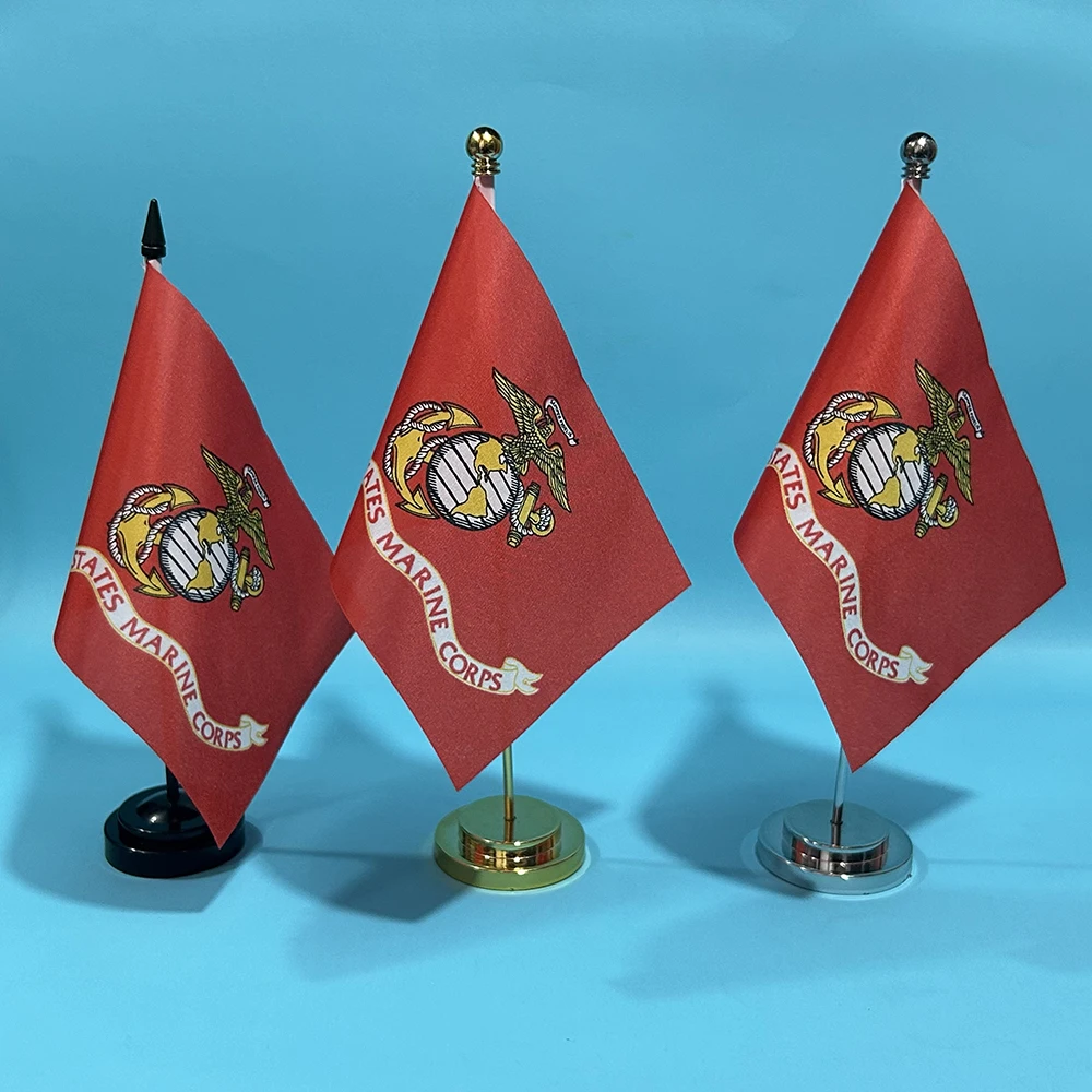 Bandera de escritorio US Marines SKY FLAG de poliéster para aeronaval - imagen 2