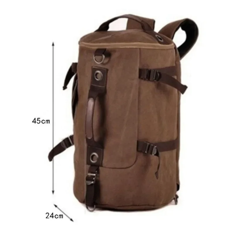 Large Capacity Man Travel Bag Mountaineering Backpack Men Bags Canvas Bucket Shoulder Backpack