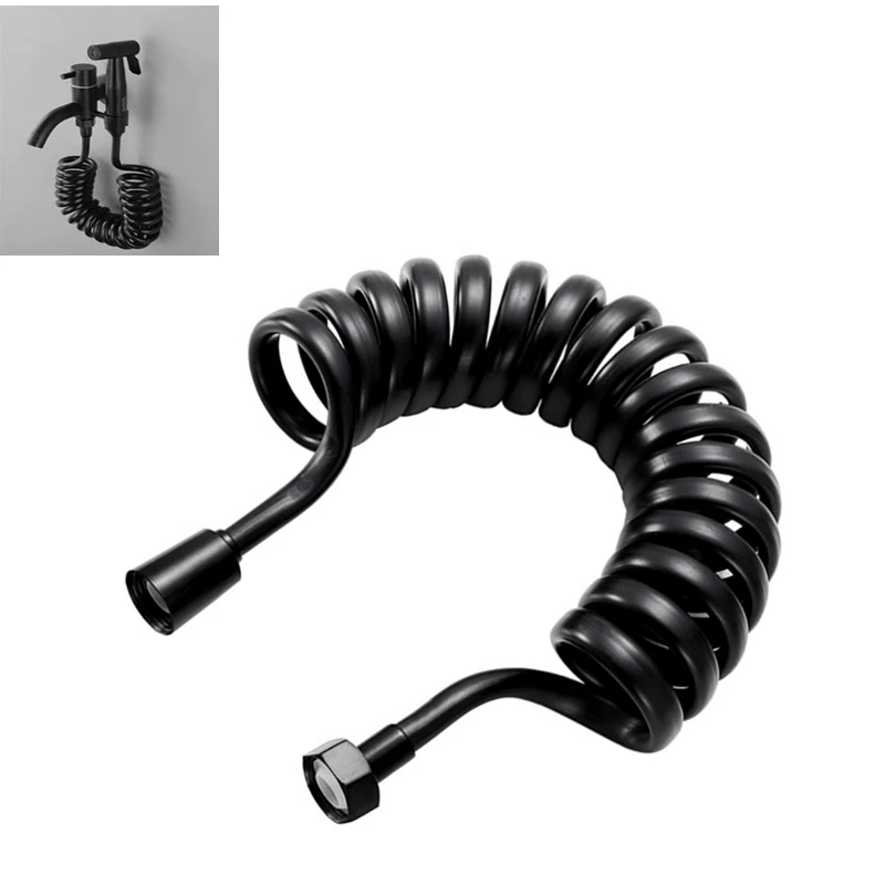 1.5m/2mTelephone line Shower Hose PU Bathroom Spring Flexible for Water Plumbing Toilet Bidet Sprayer Bathroom Accessories