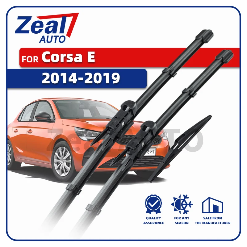 

Левая передняя и задняя щетка стеклоочистителя для Vauxhall Opel Corsa E X15 Mk5 V 2014-2019 2015 2016 2017 2018, лобовое стекло 26 "15" 12 "аксессуары