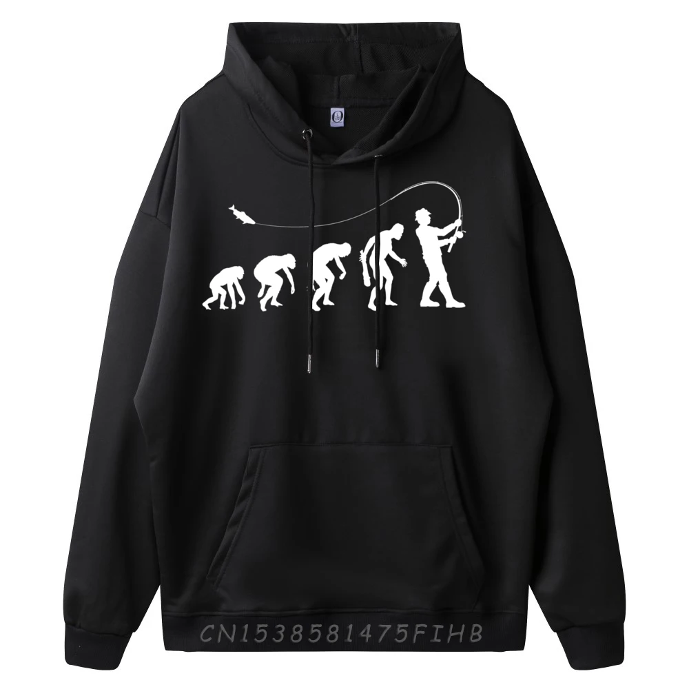 Fly Fishing Evolution Of a Fishing Man Fisherman Brand Clothing Mens Hoodies Men Christmas Sweater Long Sleeve