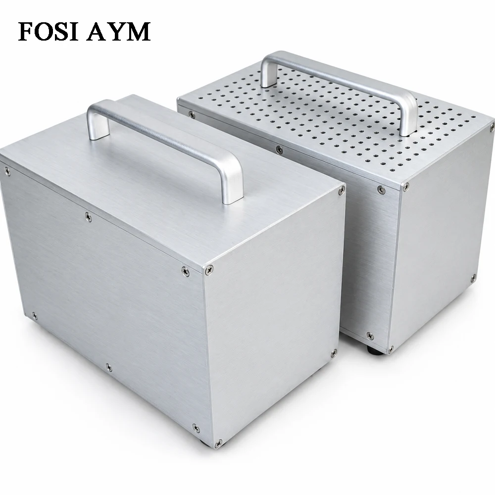 FOSI AYM 158x180x256mm Aluminum Alloy Chassis Amplifier Power Supply Box DIY Tube Amp Preamp Enclosure Industrial Control Audio