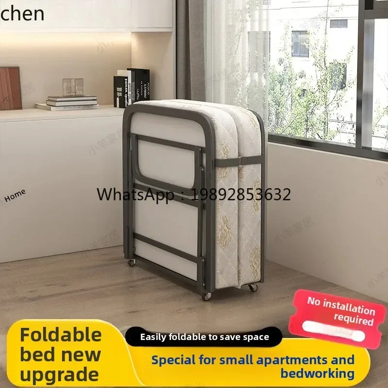 XTC8Home Folding Bed Hotel No-Installation Rental House Adult Coconut Palm Office Companion Bed Simple Bed