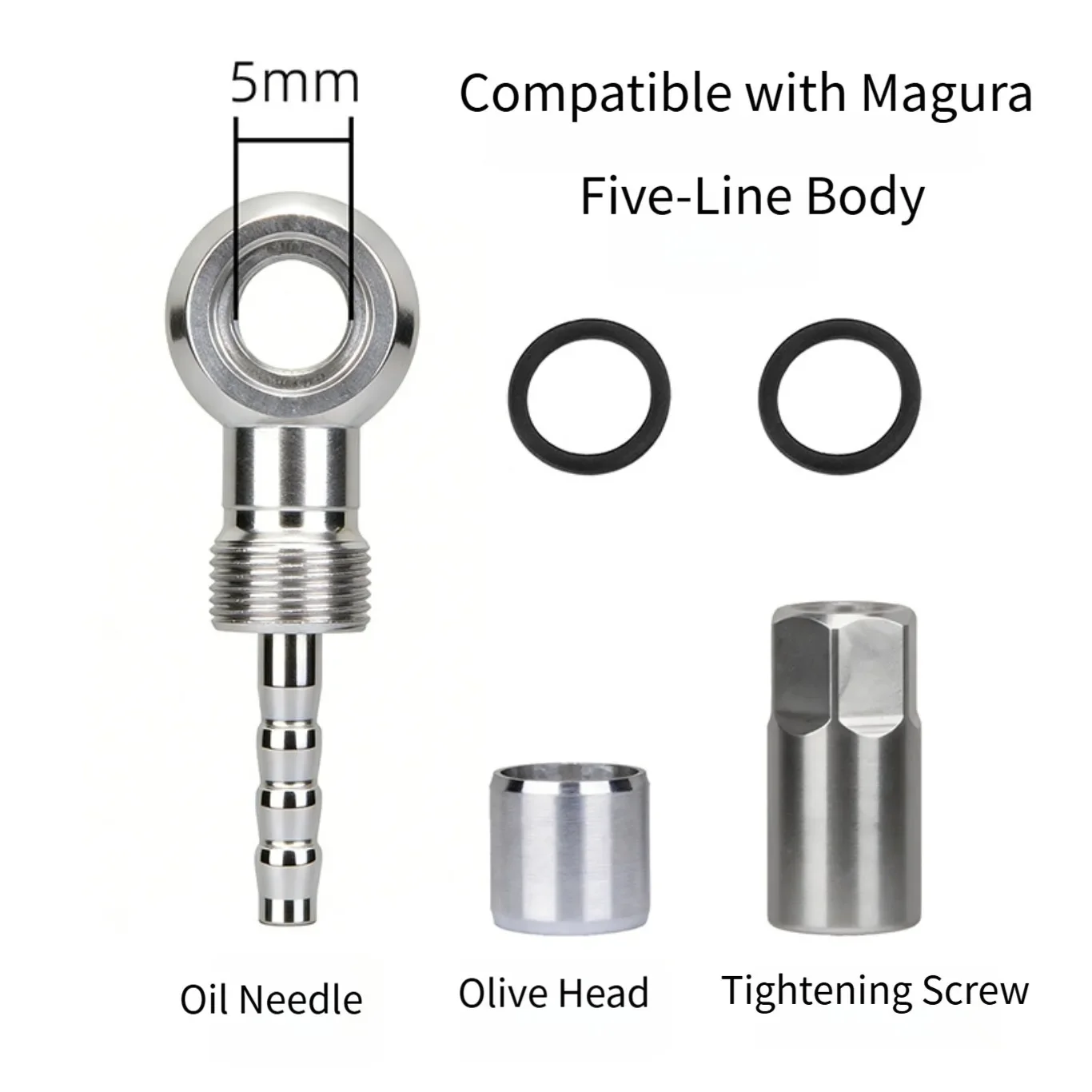 For Magura MT Series Brake Olive Barb Kit For MT2 MT4 MT6 MT8 Hydraulic Systems Straight Banjo Fitting Sets With Pressure Screws