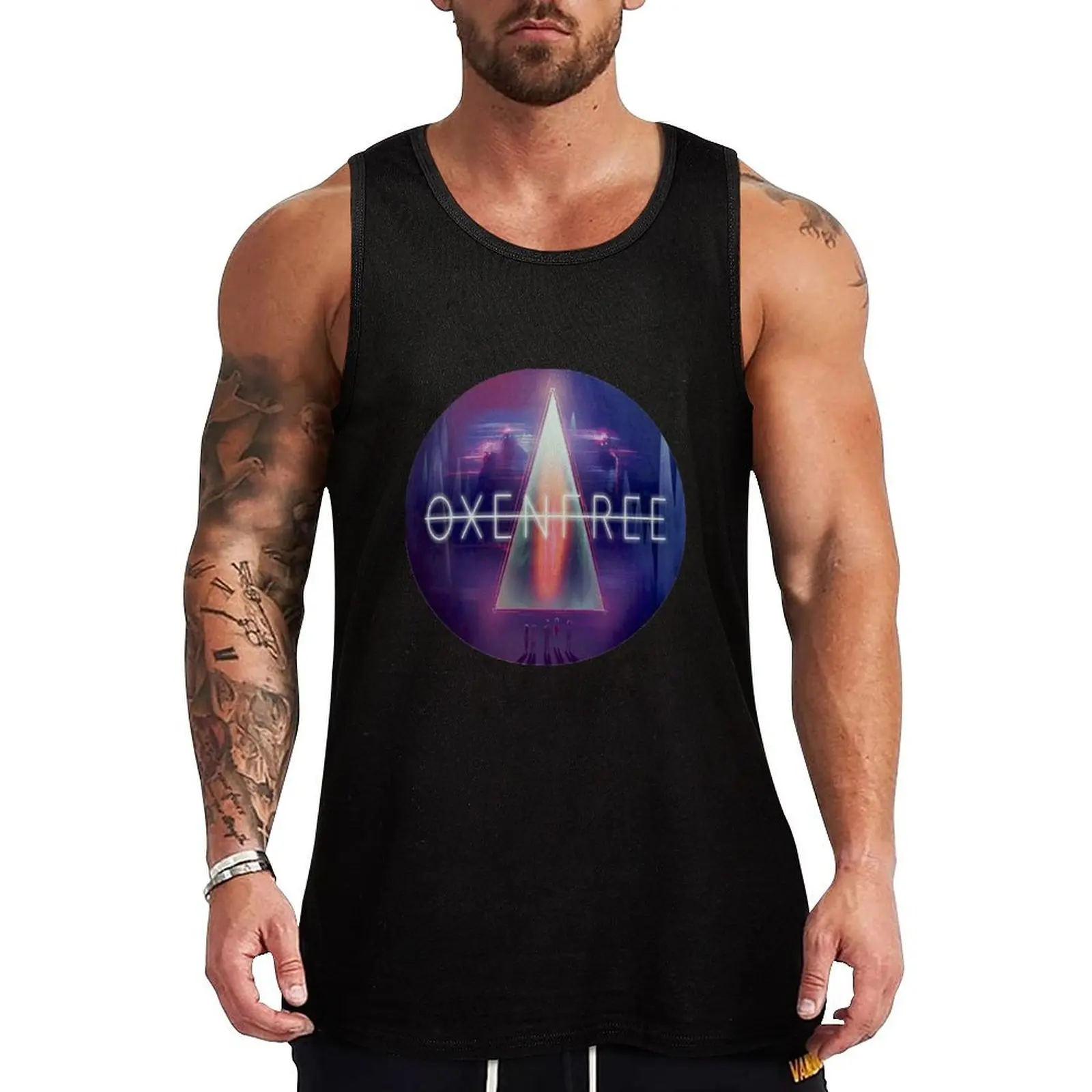 Oxenfree Tank Top gym accessories men Short sleeve Men's t-shirts