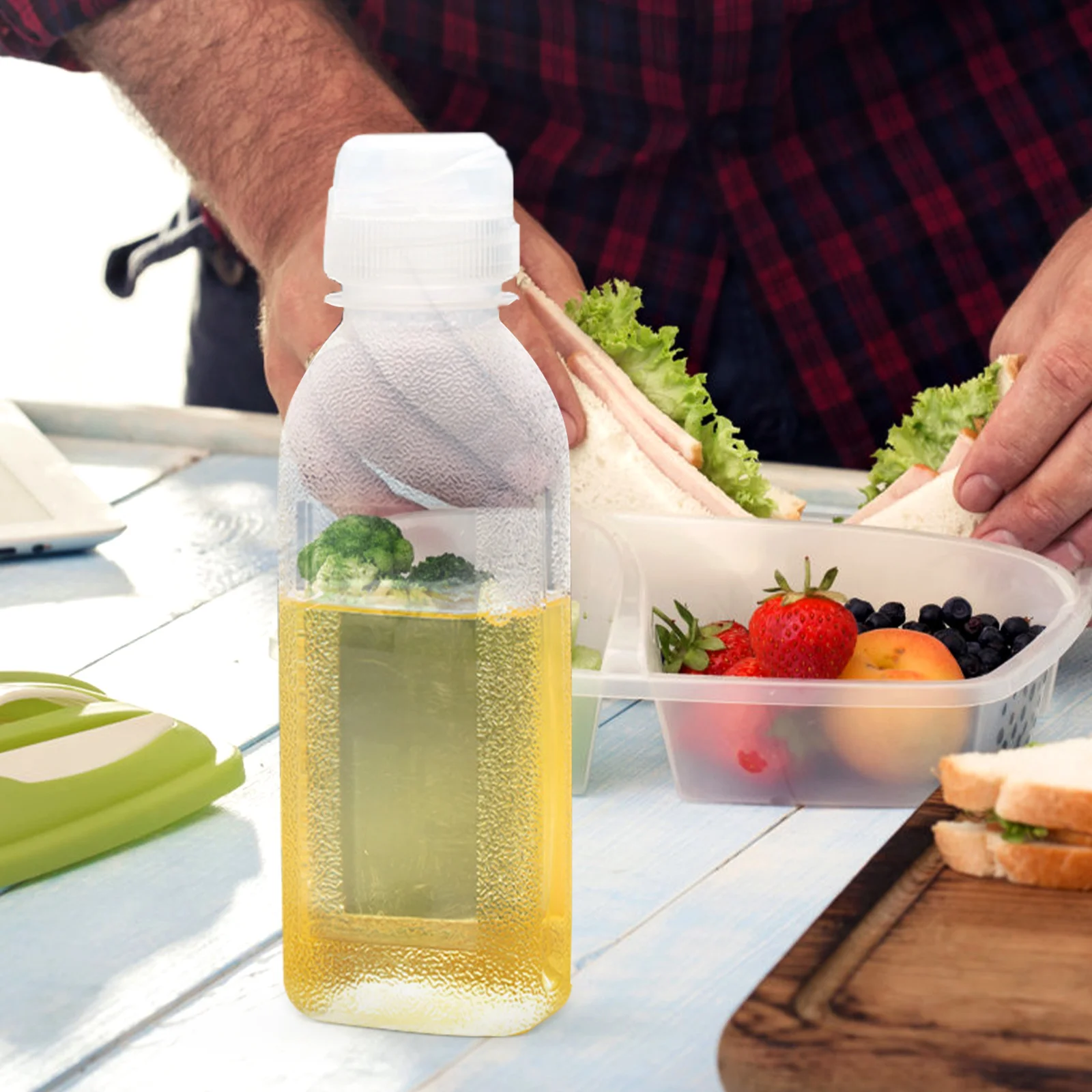

4pcs Dispenser Bottles Kitchen Condiment Sauce Storage Transparent Container For Vinegar Ketchup Cooking Barbecue Baking Squeeze