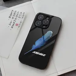 Singers A-ATEEZ Logo Phone Case For IPhone 15 Pro Max 14 Pro 12 11 13 Mini X XR XS 16 Plus SE 2020 Glass Cover
