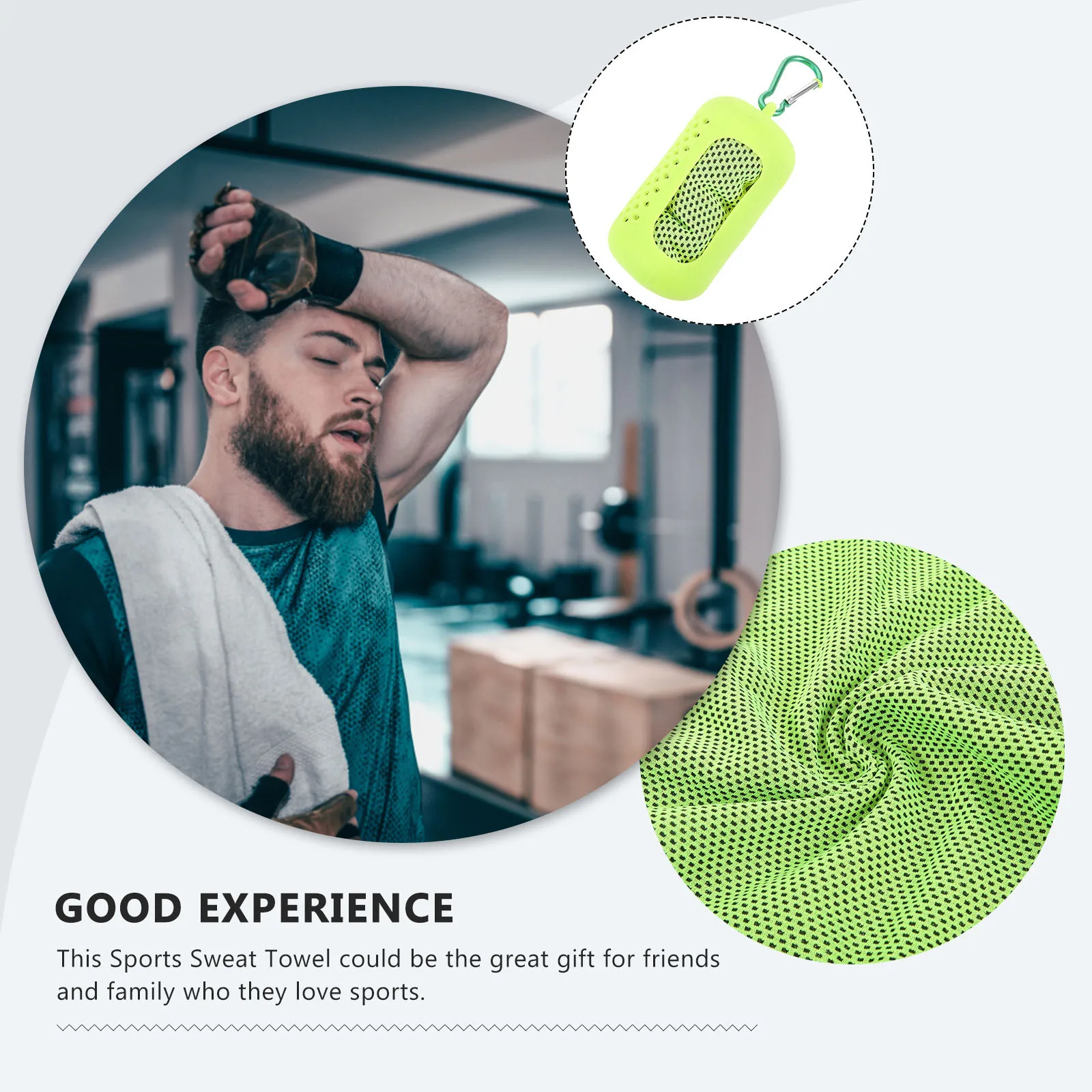 

1Set Quick Dry Gym Towel Soft Polyester Sports Sweat Towel Reusable for Workout Climbing Travel Hiking Fitness Training