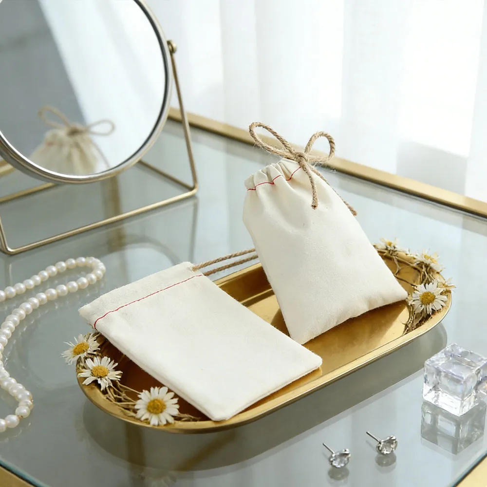 

50 шт., хлопковая мешковина, сумка для ювелирных изделий, серьги, маленькие мешочки для свадебной вечеринки, сумка для конфет, индивидуальный логотип Personalizado Mariage